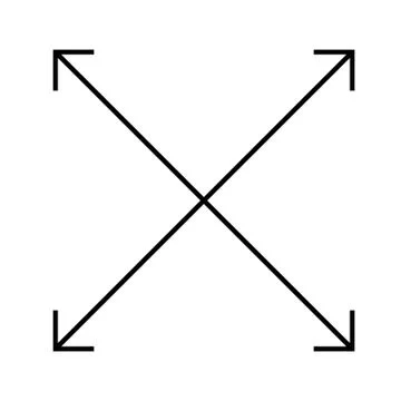 Four arrows icon on white background. flat style. four arrows icon for your w Stock Illustration