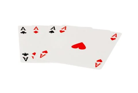 Four ases Stock Photos