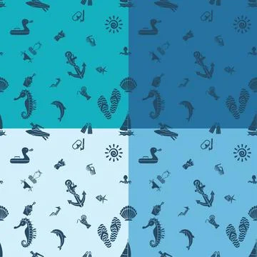 Four Background in Different Colors Four Background in Different Colors, S... Foto stock