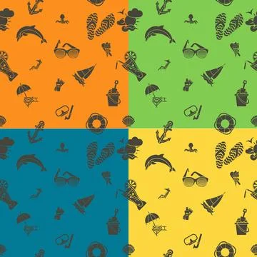 Four Background in Different Colors Four Background in Different Colors, S... Foto stock