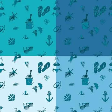 Four Background in Different Colors Four Background in Different Colors, S... Foto stock