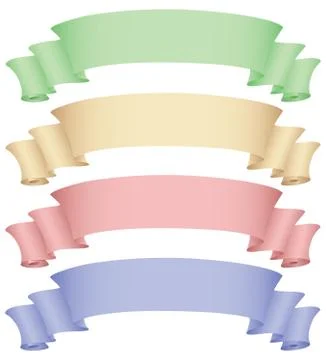 Four banners Stock Illustration