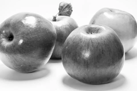 Four beautiful apple Foto stock