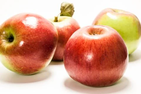 Four beautiful apple Stock Photos