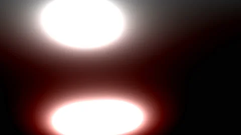 Four Big Bright Lights Globules Flowing Around Frame Video stock 143889455