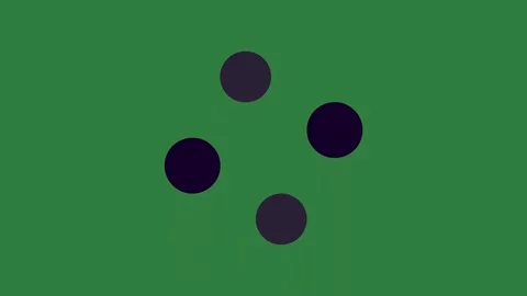 With four black circles and an apple logo on three it two figure Video stock 335978060