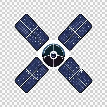 Four Blade Ceiling Fan Silhouette Static blades motor Stock Illustration