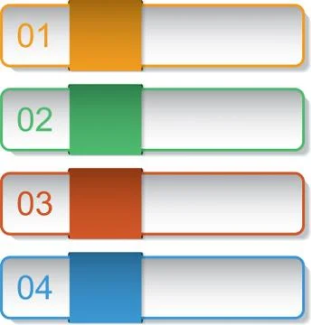 Four bookmarks Stock Illustration