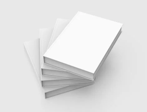 Four books piling up Stock Illustration