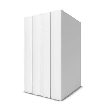 Four books in a row Stock Illustration
