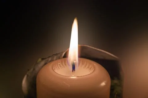 Four burning candles Stock Photos