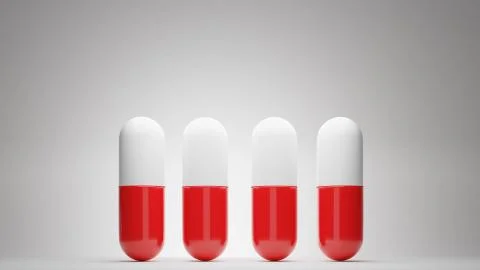 Four Capsule 库存插图