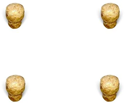 Four champagne corks in the corner white background Stock Illustration
