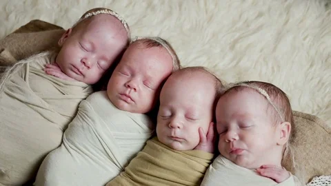 Four children are in a comfortable place Stock Footage 85399793