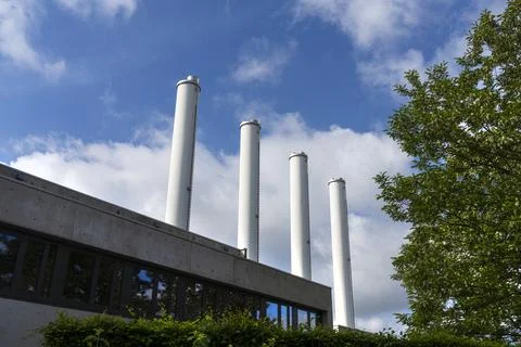 Four chimneys Stock Photos