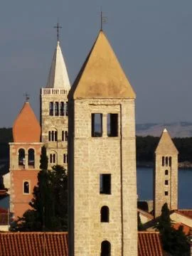 Four churches Stock Photos