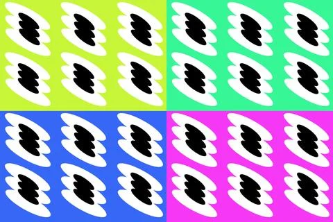 Four Color Pattern Design Background Illustrazione stock