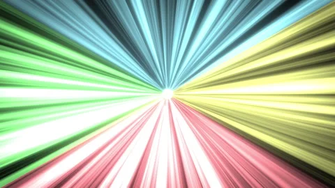 FOUR COLORED ANIME LINES Stock Footage 269093068
