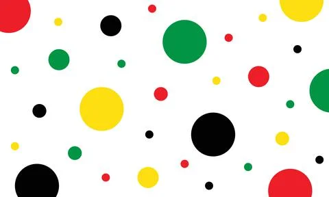 Four colored circles for juneteenth Stock Illustration