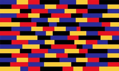 Four colored squares for juneteenth Stock Illustration