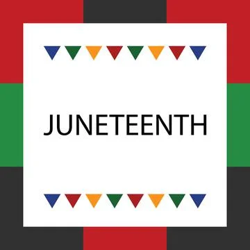 Four colored triangles for june Stock Illustration