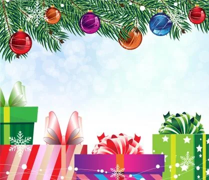 Four colorful gift boxes Stock Illustration