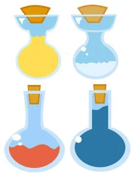 Four concoction 스톡 일러스트