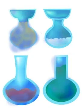Four concoction Stock Illustration