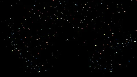 Four confetti canons Stock Footage 106782381