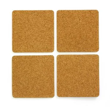 Four cork sheet, copy space for text Stock Photos