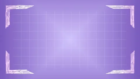 Four corner brackets filled with rough scribbled lines in a stop motion sty.. Video stock 321967499