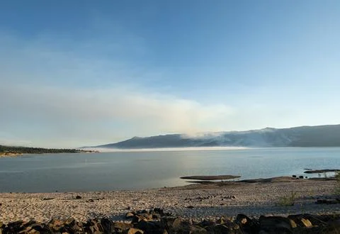 Four corners fire in cascade Stock Photos