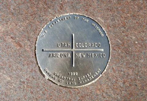 Four Corners Monument Foto stock