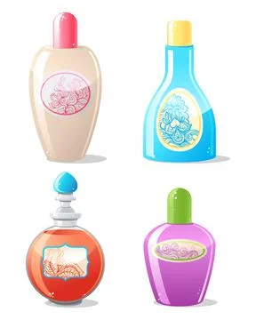 Four cosmetics containers - 2 Stock Illustration