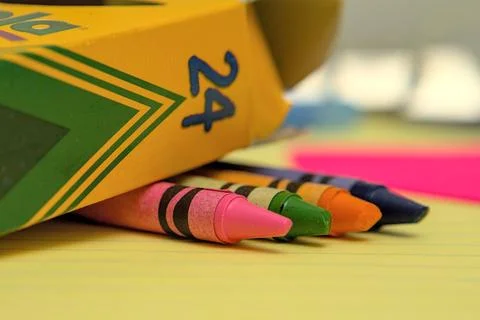 Four Crayons Stockfoto's