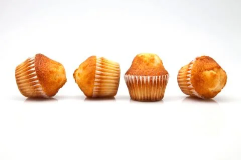 Four cupcakes Stock Photos