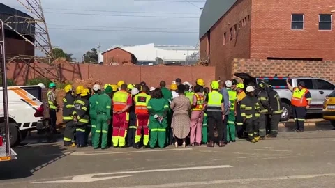 Four dead and several trapped after building under construction collapses in Joh Stock Footage 330003422