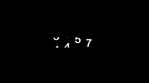 Four digit pin number spins and reveals CODE on black screen overlay Video stock 322091047