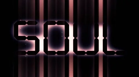 Four digit words vj loop Stock Footage 65824744