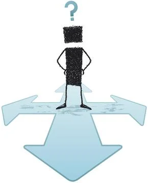 Four directions Stock Illustration