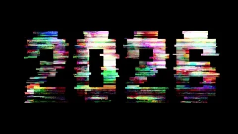 Four distinct frames showcase a stop motion animation of the number 2026. Each Stock Footage 318454705