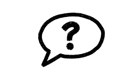 Four doodle speech bubbles - scribble, question, exclamation , and heart. 스톡 동영상 219029338