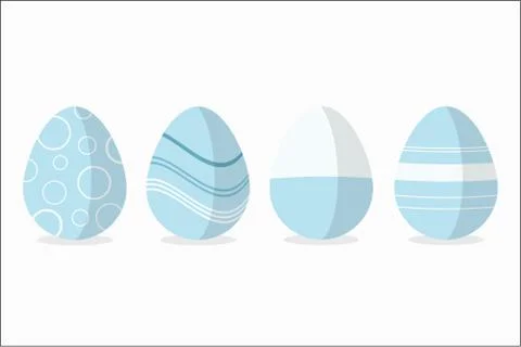 Four easter egg designs Stock Illustration