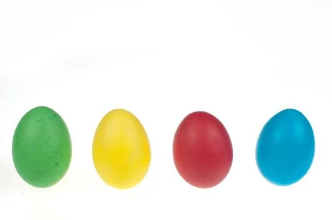 Four Easter eggs Stock Photos