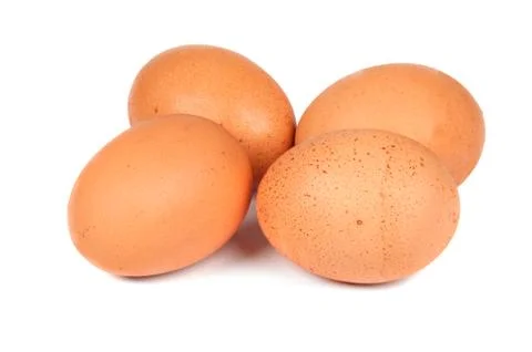 Four eggs closeup Stock Photos