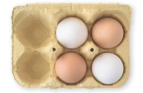 Four eggs Stock Photos