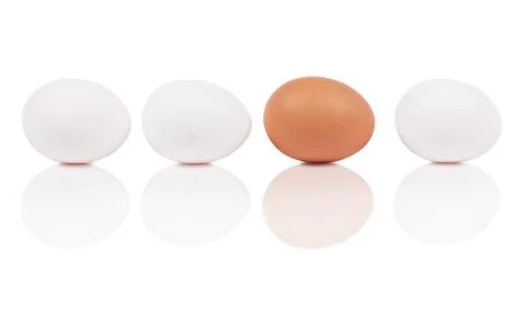 Four eggs Stock Photos