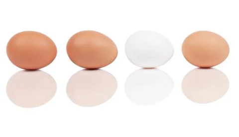 Four eggs Stock Photos