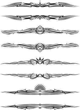 Four elegant text frame (vector illustration) Stock Illustration