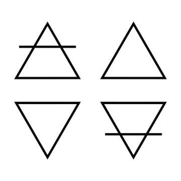Four Elements of Alchemy 1 Illustrazione stock